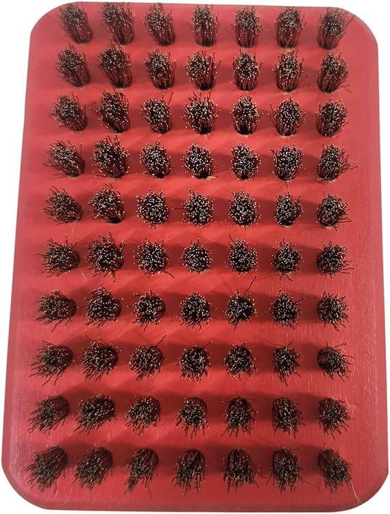 Swix T162SB Medium Bronze Small Rectangular Ski & Snowboard Wax Brush Travel Size Base Structuring Tool, Swix Ski Tuning Brush for Ski Wax Kit, Snowboard Wax Brush & Cleaning Tool