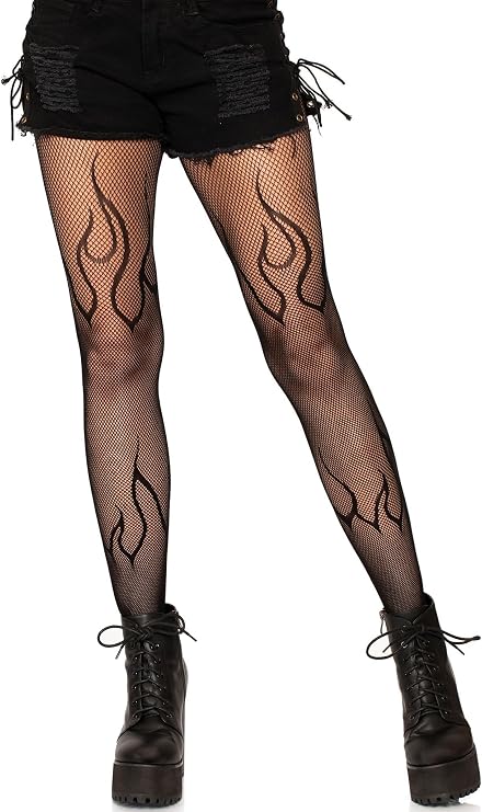 Leg Avenue Women's Dark Alternative Fishnet Tights