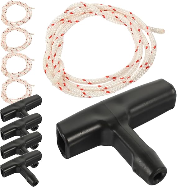 5pcs Attic Ladder Pull Cord Replacement Rope with Handle, 1 Meter