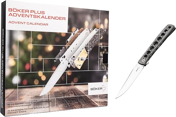 BOKER PLUS Customizable Kit - Urban Trapper - DIY Kit - EDC Pocket Folding-Knife AND BOKER PLUS Urban Trapper Knives with 3-1/2 in. Straight Edge Blade, Silver Handle