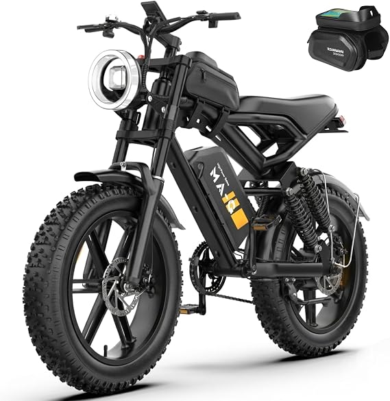 GLOBALKEEP MA-G 1500W Peak Integrated Wheels Fat Tire Electric Bike
