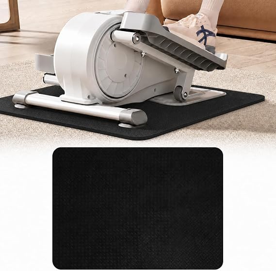 THAILE Elliptical & Stepper Mat, 23.6" x 17", Non-Slip Vibration Plate Mat