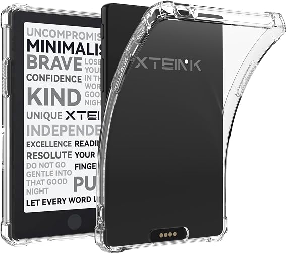 Xteink X4 Pro E-Reader用クリアケース、ソフトTPU透明バックカバークリア