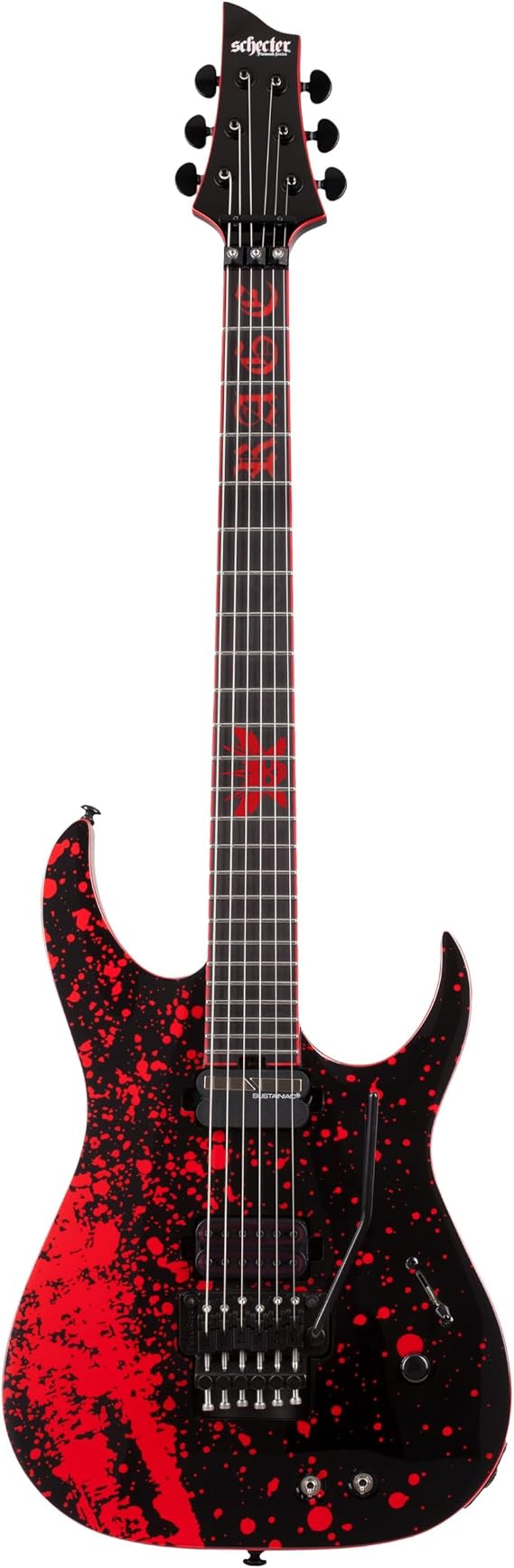 Schecter Sullivan King Banshee 6 FRS Electric Guitar - Obsidian Blood