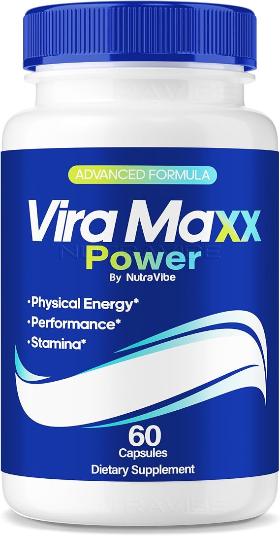 Vira Maxx Power Capsules ViraMaxx 1000mg Formula with a Natural Blend to Support Energy, Performance & Drive | Premium, Powerful Ingredients, ViraMaxxPower Pills (60 Capsules)