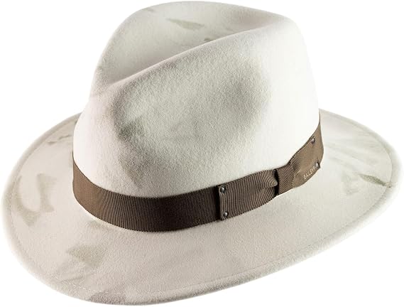Bailey of Hollywood Curtis Wool Felt Fedora Hat Packable Water Repellent Size L Marbre