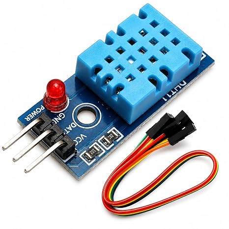 6 Sets Digital Temperature & Humidity Sensor Modules, Compatible with DHT11 | 3.3V5V operating voltage, Dupont wires included