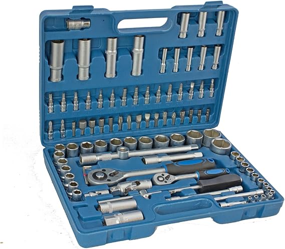 Socket Wrench Set Ratchet Box Nut Box Tool Case Set Nuts (94 Pieces)