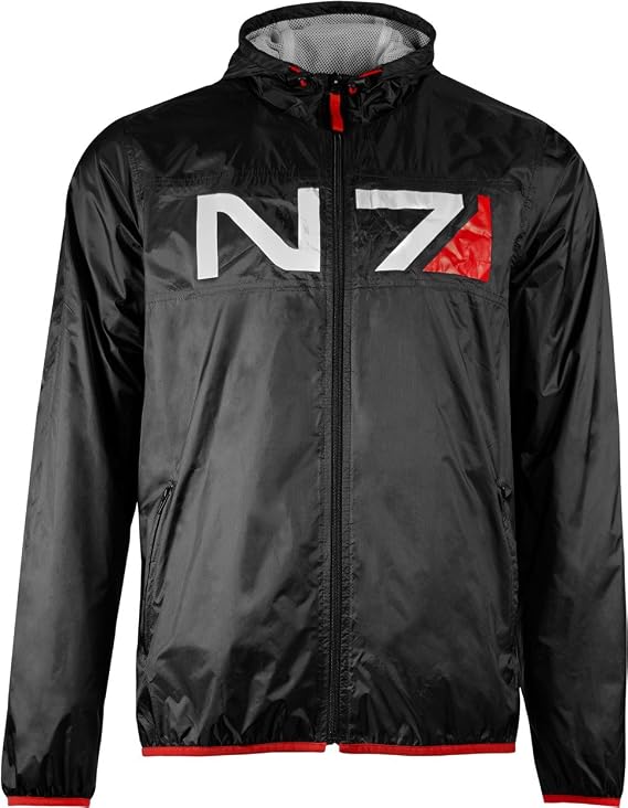 Musterbrand BLACK Mass Effect Running Jacket N7 Training, US Small