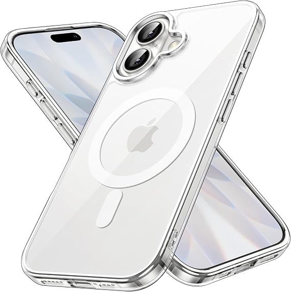 JETech Magnetic Case for iPhone 17, Clear