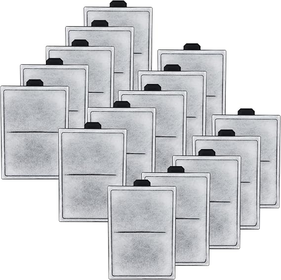 HiTauing 15 Packs PF-L Carbon Cartridges for PF20, PF30, PF40 and PF75 Power Filters