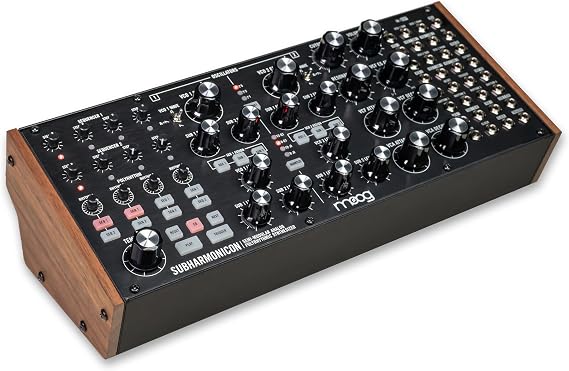 MOOG Subharmonicon Semi-Modular Analog Polyphonic Synthesizer with Dual Sequencer MIDI Patch Bay