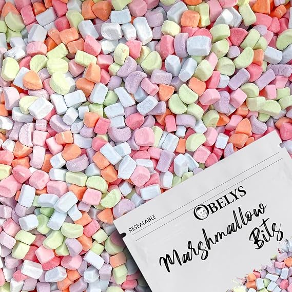 Dehydrated Cereal Marshmallows - Assorted Colors | 1 Pound | Topping For Hot Choco, Cereal and desserts