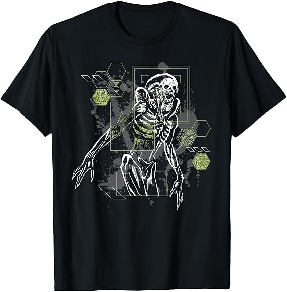 Alien: Romulus Xenomorph Tech Readout T-Shirt, Men, Black, Small