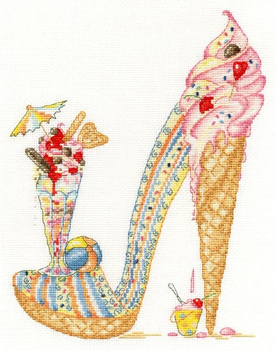 Bothy Threads Cross Stitch Kit - Lazy Sundae
