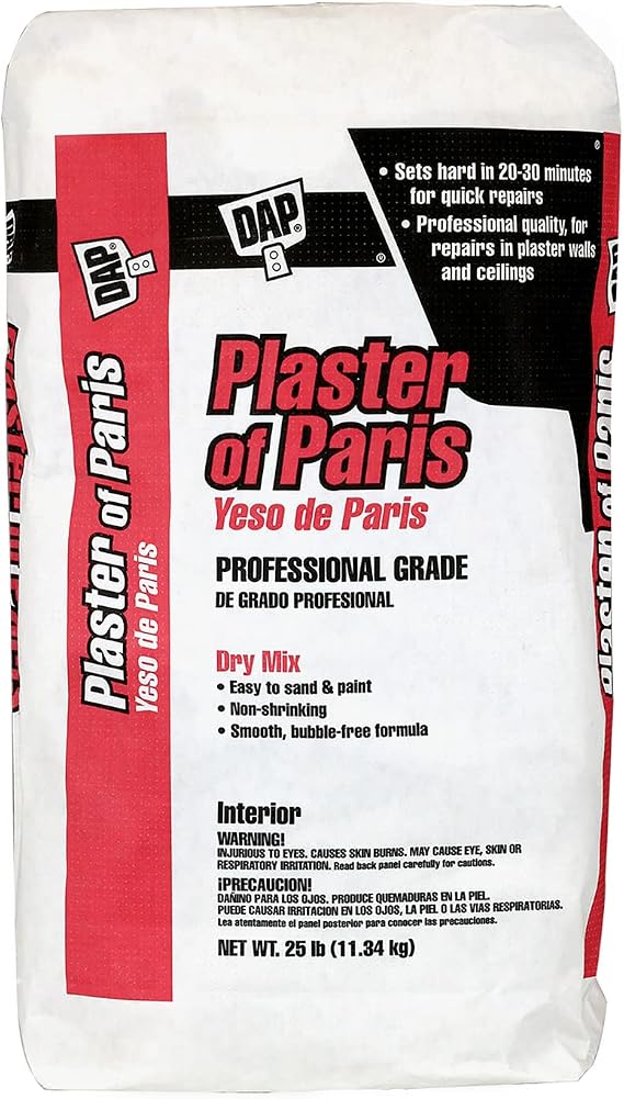 DAP Plaster of Paris (Dry Mix), White, 25 Lb Bag (7079810312)
