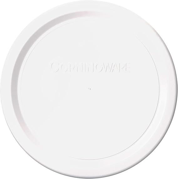 CorningWare F-16-PC 16oz Round French White Plastic Lid