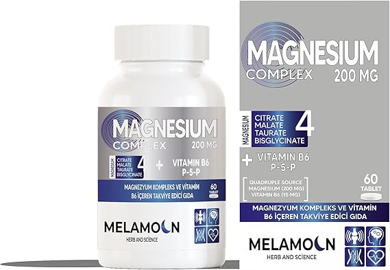 multibiotin Magnezyum kompleks ve Vitamin B6 (P-5-P) içeren takviye edici gıda 60 Tablet