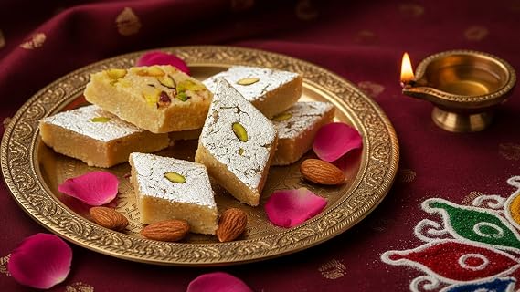 Ghasitaram Gifts Indian Sweets - Sugar Free Badam Katli 200 GMS