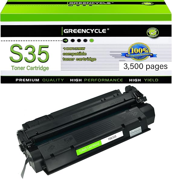 greencycle Compatible 7833a001aa S35 S-35 FX8 Toner Cartridge | Replacement for Canon imageCLASS D320 D340 D383 510 FAXPHONE ICD-340 L170 L400 Printer Copier Ink Cartridge (Black, 1 Pack)