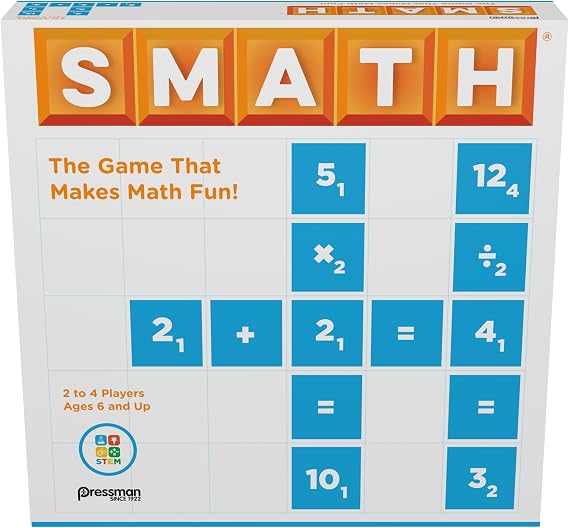 Pressman SMATH - The Game That Makes Math Fun! Multicolor, 5"