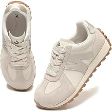 somiliss Wide Fit Womens Trainers Microfiber Leather Suede Upper Ladies Trainers Walking Gym Shoes Casual Comfortable Fashion Sneakers