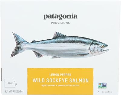 Patagonia Provisions, Sockeye Salmon Wild Lemon Pepper, 6 Ounce