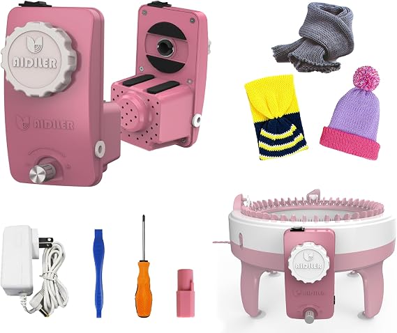 AIDILER Knitting Machines Adapter,Electri Knitting Machines Adapter,Electric Knitting Loom Machine Driving System Suit for Sentro 48 Needle Knitting Machine