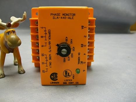 ATC SLA-440-ALE Monitor/Relay, 430-480 Adjustable, Lock Shaft Adjusted, Surface Mounted, 8 Screw Terminals