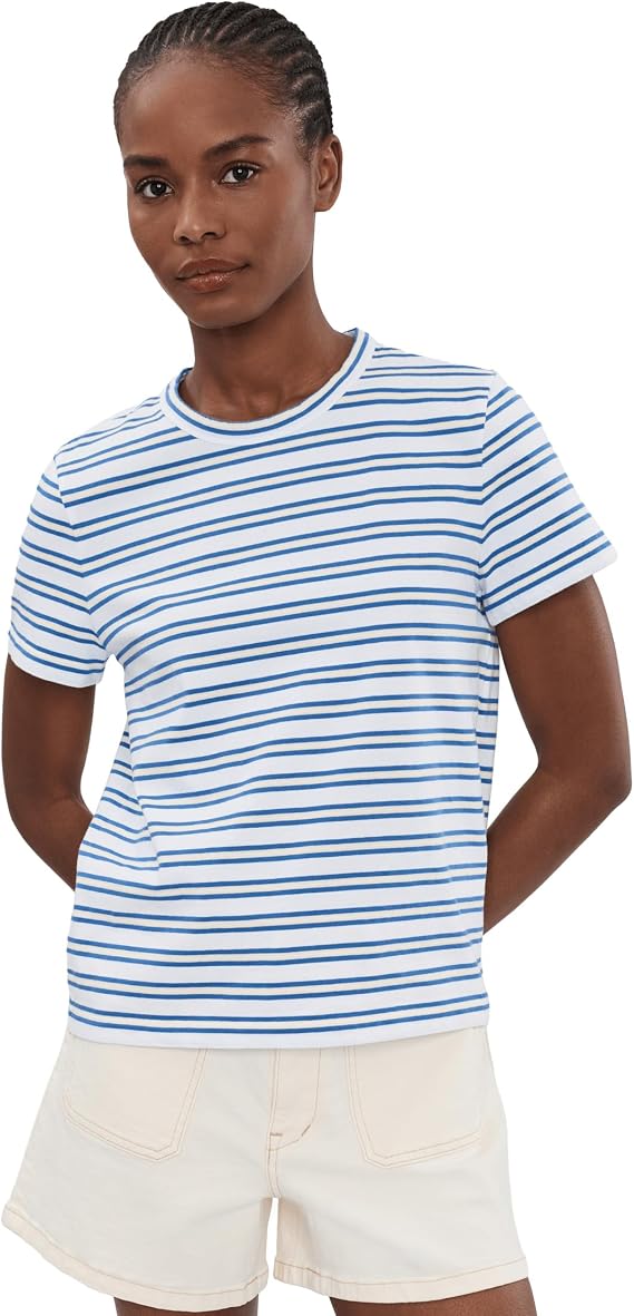 Madewell Stripe Perfect Crew Neck Tee