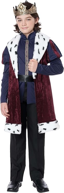 California Costumes Boy's Noble Kindhearted King Costume Small