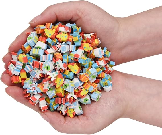 300PCS Mini Cute Pencil Erasers for Kids (Outer Space, Small)