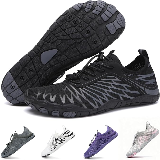 Hike Barefoot Shoes for Women Men Breathable & Non-Slip Athletic Footwear Wide Toe Water Shoes,Designed for Walking,Running&Swimming