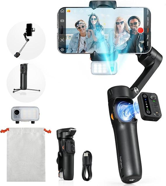 hohem iSteady V3 Gimbal Stabilizer for iPhone & Android with AI Tracker