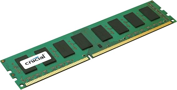 Crucial 2GB Single DDR3 1066 MT/s (PC3-8500) CL7 Unbuffered UDIMM 240-Pin Desktop Memory Module CT25664BA1067