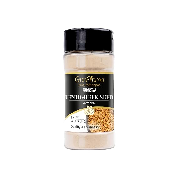 GranAroma Fenugreek Seed Powder, Earthy and Nutty Flavor, Use in Curries, Stews, and Spice Blends (2.72 Ounce)