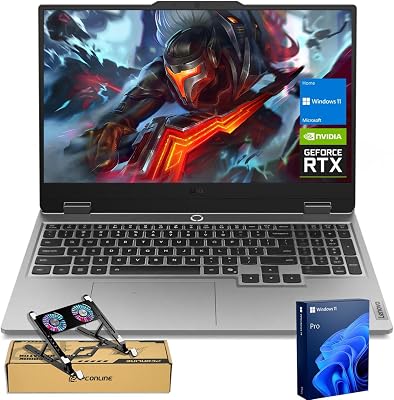 Lenovo LOQ 15 15ARP9 RTX 4060 Pro Gaming Laptop, 15.6 FHD 144Hz, AMD Ryzen 7 7435HS, NVIDIA RTX 4060, 64GB DDR5 RAM, 2TB SSD, Backlit KB, RJ-45, Bundle with PCO Laptop Cooler