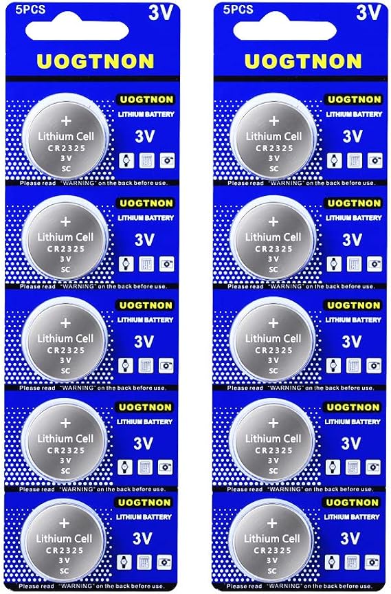 UOGTNON CR2325 3V Lithium Battery (10 - Pack)