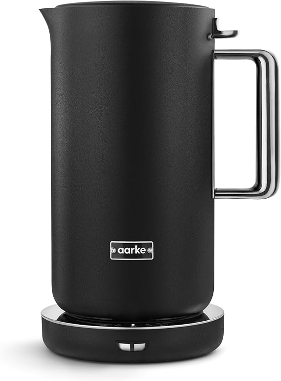 Aarke Kettle - Electric Stainless Steel Tea Kettle 1.2L (40oz), Matte Black