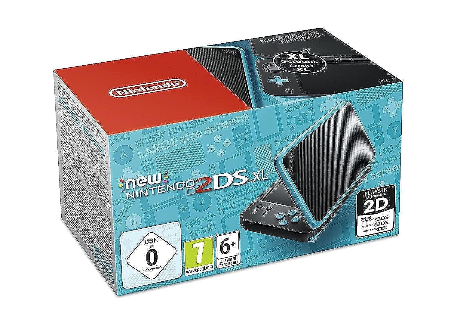 New Nintendo 2DS XL Schwarz  Türkis