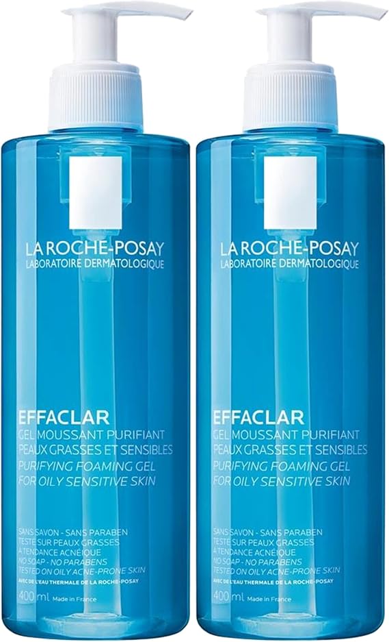 La Roche-Posay Effaclar Gel Yüz Temizleme Jeli 400 ml, 2 Adet