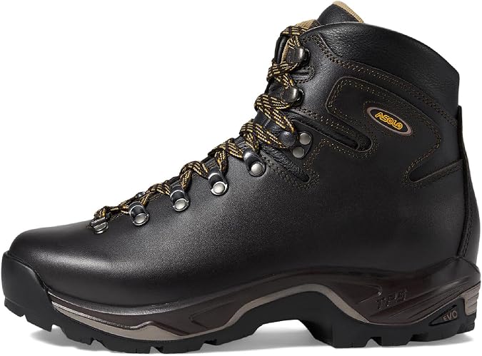 ASOLO Men's TPS 535 LTH V EVO Leather Hiking Boots | Rugged Full-Grain Backpacking High-Cut Boots with Vibram Outsole