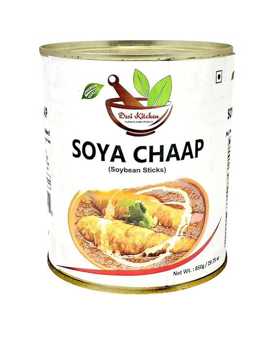 Desi Kitchen SOYA CHAAP(Inbrine / Soyabeen Sticks) Ready to cook 850gm / 29.75oz