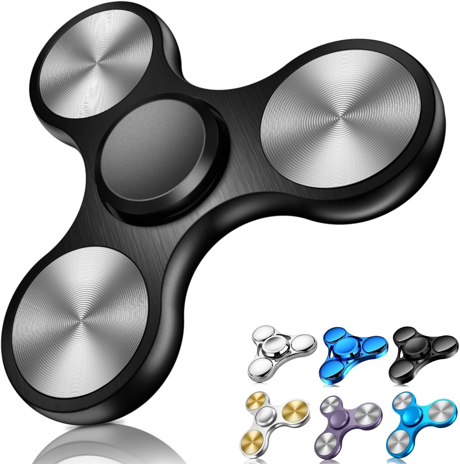 Coolden Hand Spinner Premium Stress Reliever Toy Super Durable Stainless Steel Bearings Fast Spin 2-5 Minutes ADHD Autism Toy Hand Spinner Spinning Fidget Killing Time Finger Spinner Funny Adult Kids