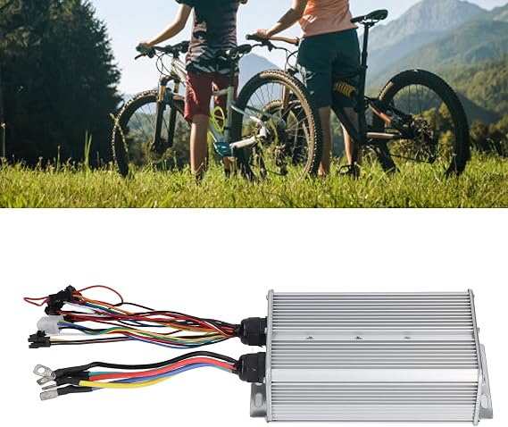 Tefola 48V 72V 60A Electric Bike Controller, Dual Mode 18 Tube Sine Wave Controller with SM Connector Bicycle Scooter Lithium Battery Modification Accessories