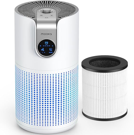 MOOKA 1*Air Purifier M03 + 1*Replacement Filter 1 PACK Combo