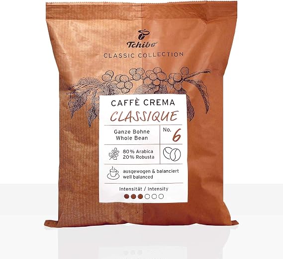 Tchibo Café Crème classique coffee beans, Whole Bean - 500g