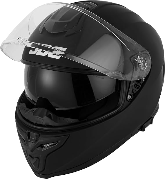 JDC Sabre Motorcycle Helmet Full Face Retractable Double Visor ECE 22.06