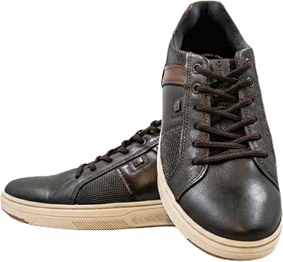 PEGADA Genuine Leather Casual Sneakers, Memory Foam Cushioning, Street Line Model 110605, Slip-On Style, Comfort Fit