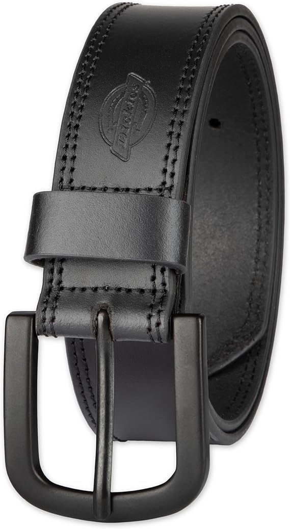 Dickies Men's Genuine Leather Work Casual Belt